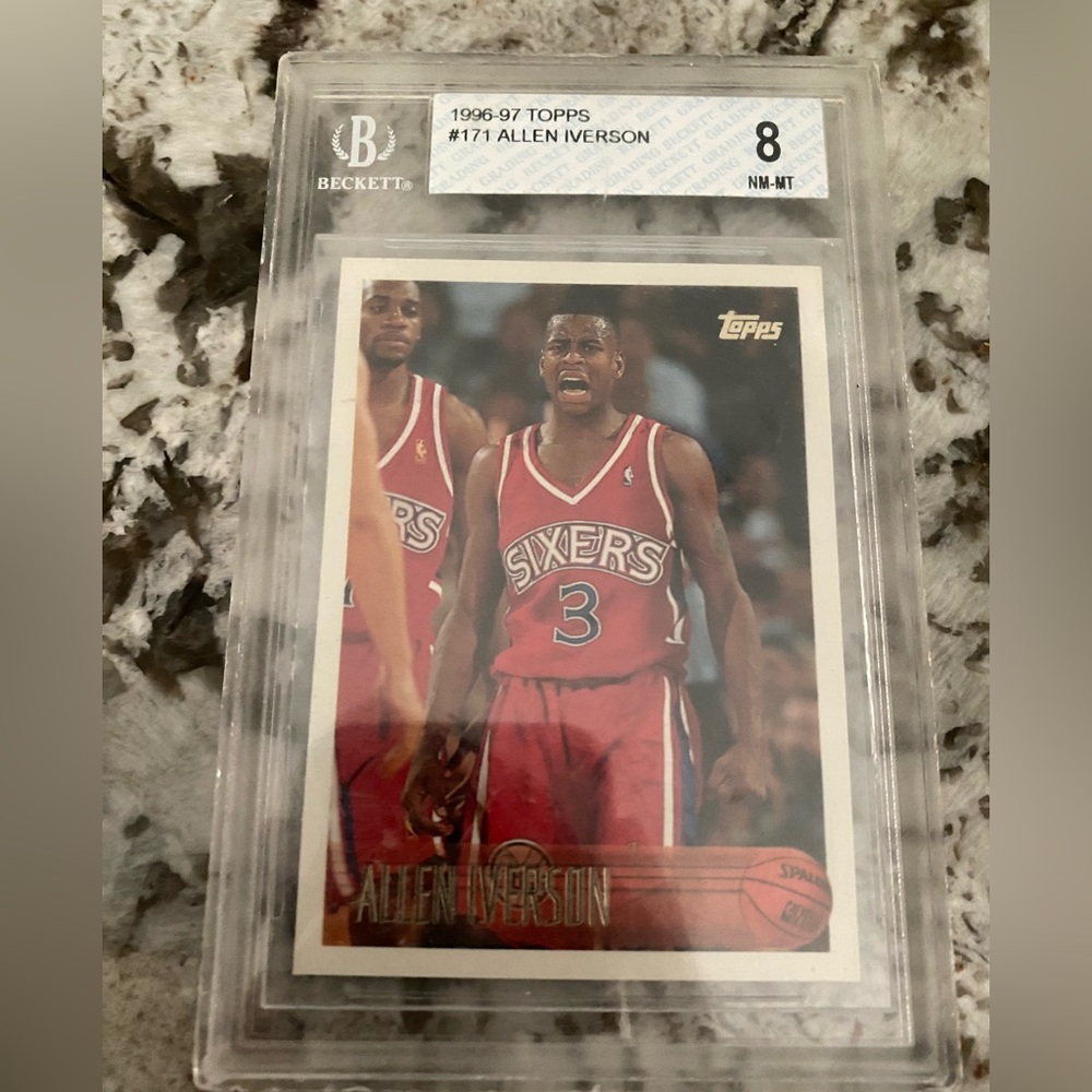 1996-97 Topps #171 Allen Iverson RC BGS 8.0 Grade